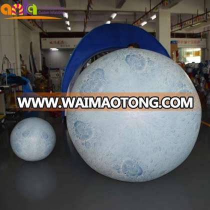 Giant inflatable moon planet ball/inflatable planet saturn for hanging or flying